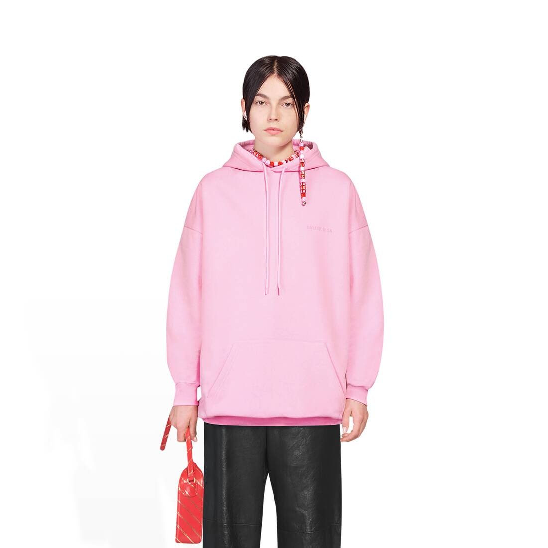 Offshore Zip-up Hoodie Medium Fit in Pink