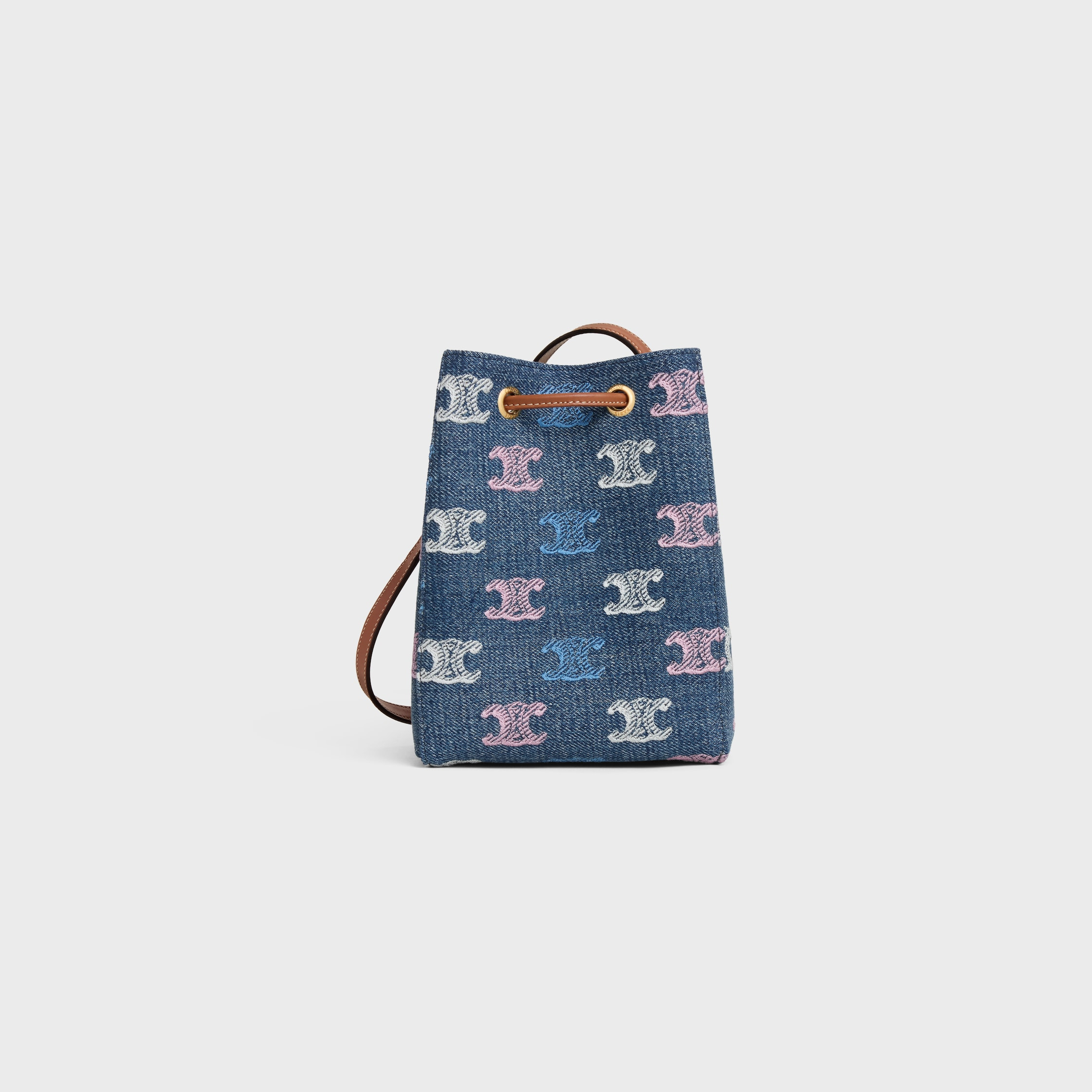 MICRO SAILOR IN DENIM WITH TRIOMPHE ALL OVER - 3