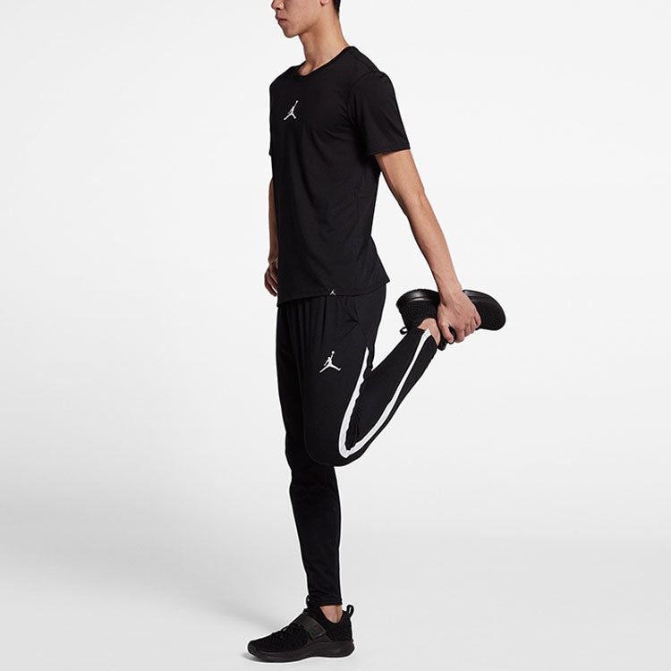 Air Jordan Iconic Quick Dry Training Sports Short Sleeve Black AR7416-013 - 4