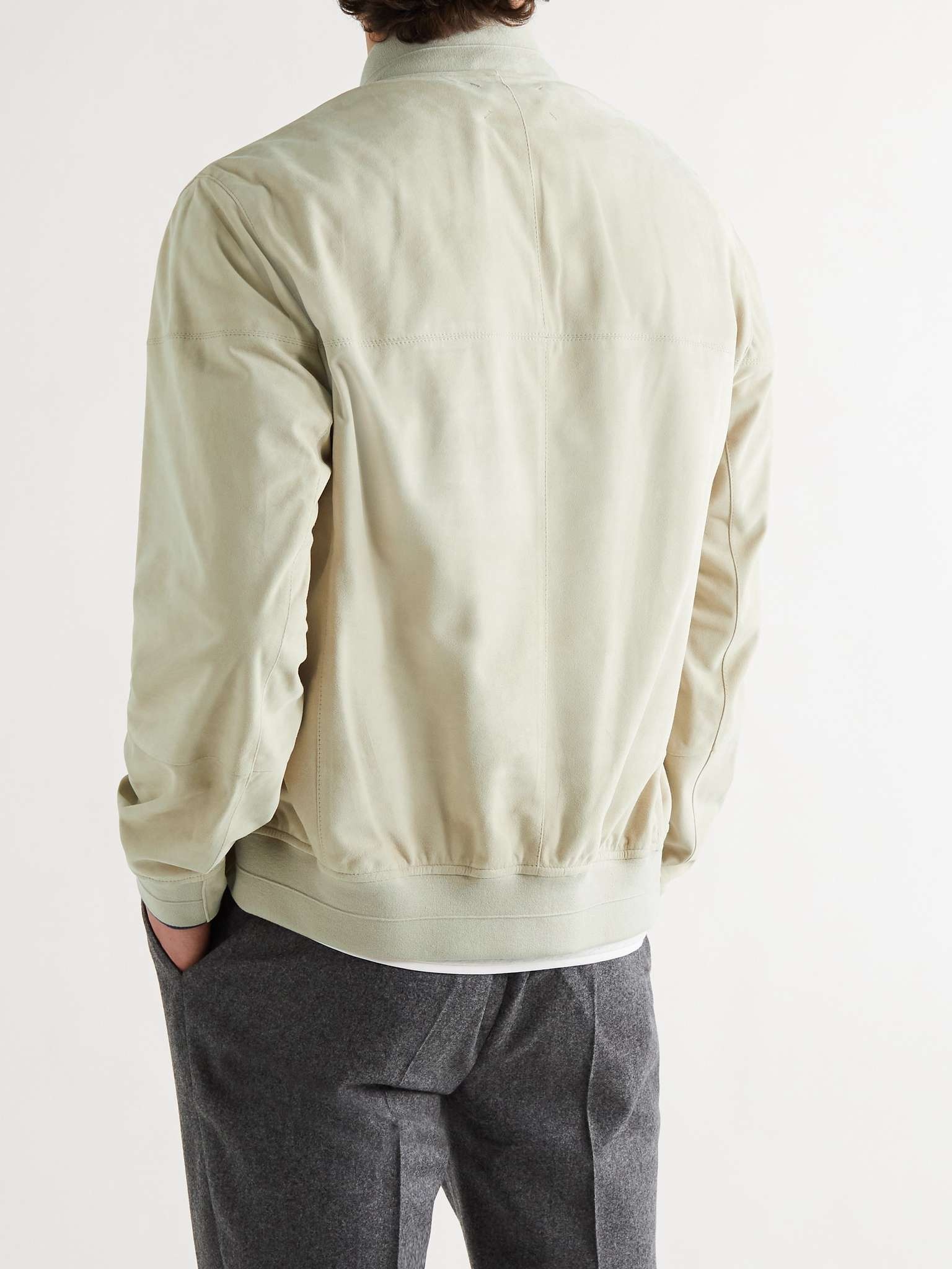 Suede Bomber Jacket - 4