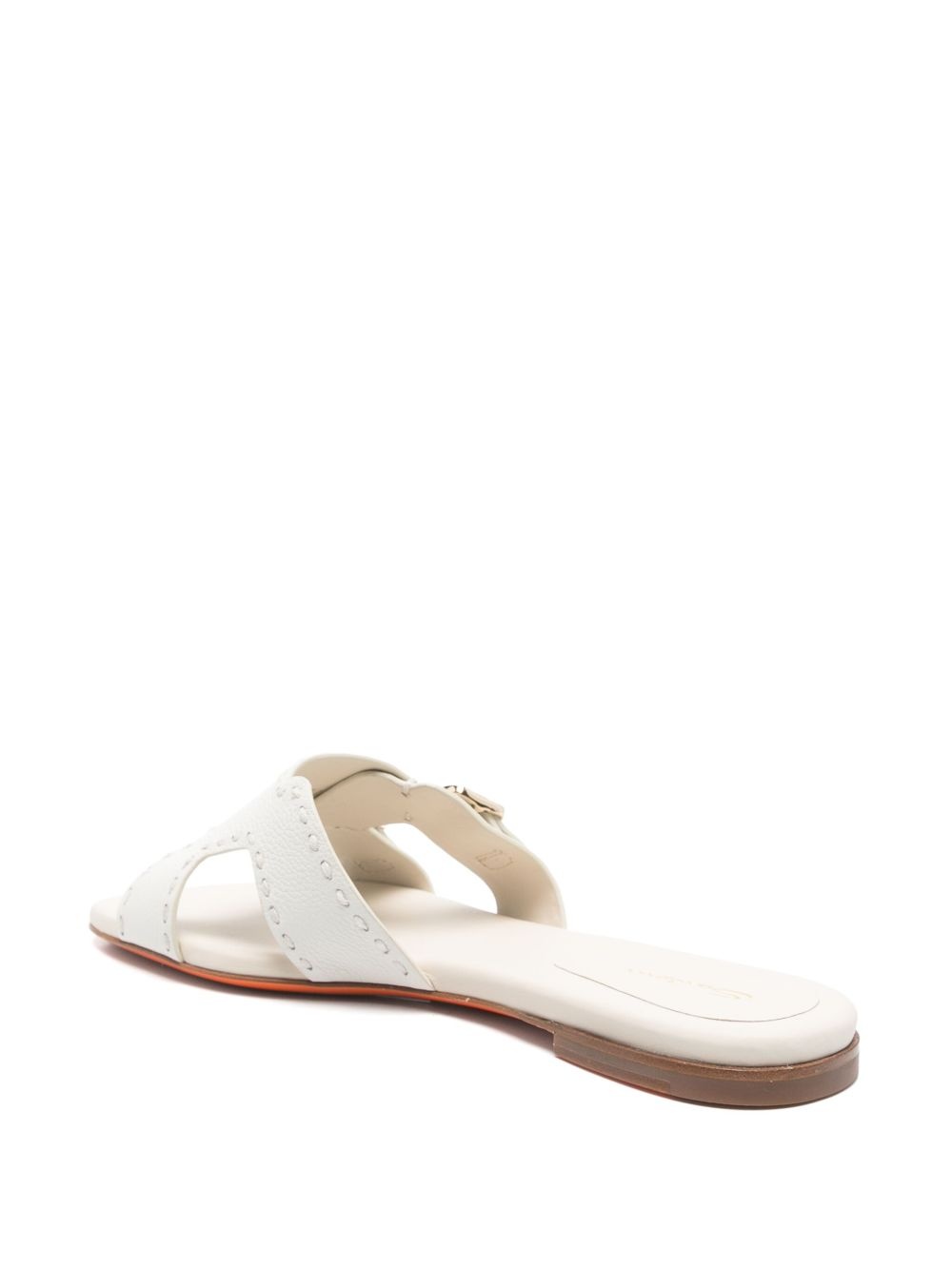 leather flat sandals - 3
