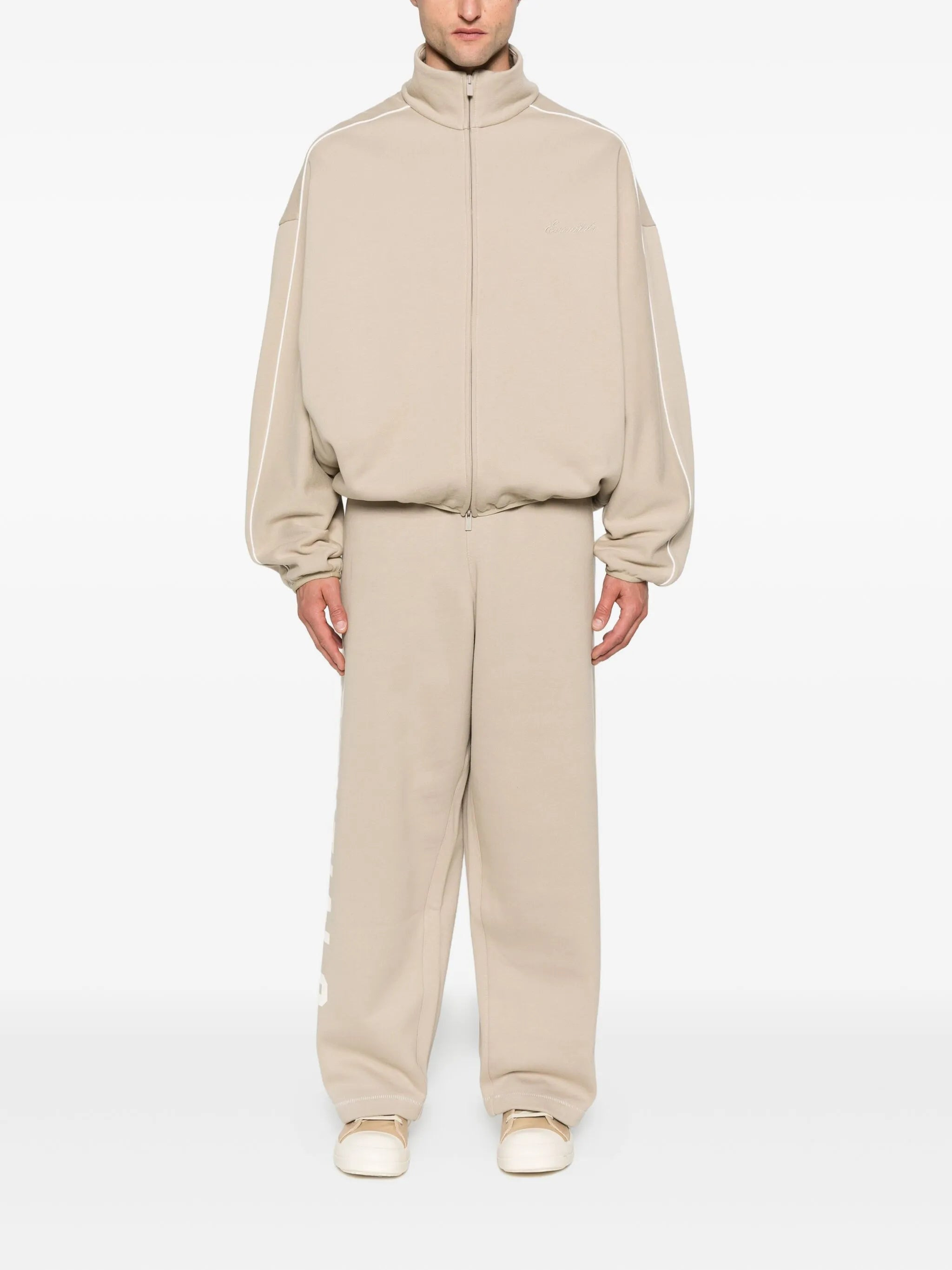 Fear Of God Essentials Zip-up Track-detail Sweatshirt - 5