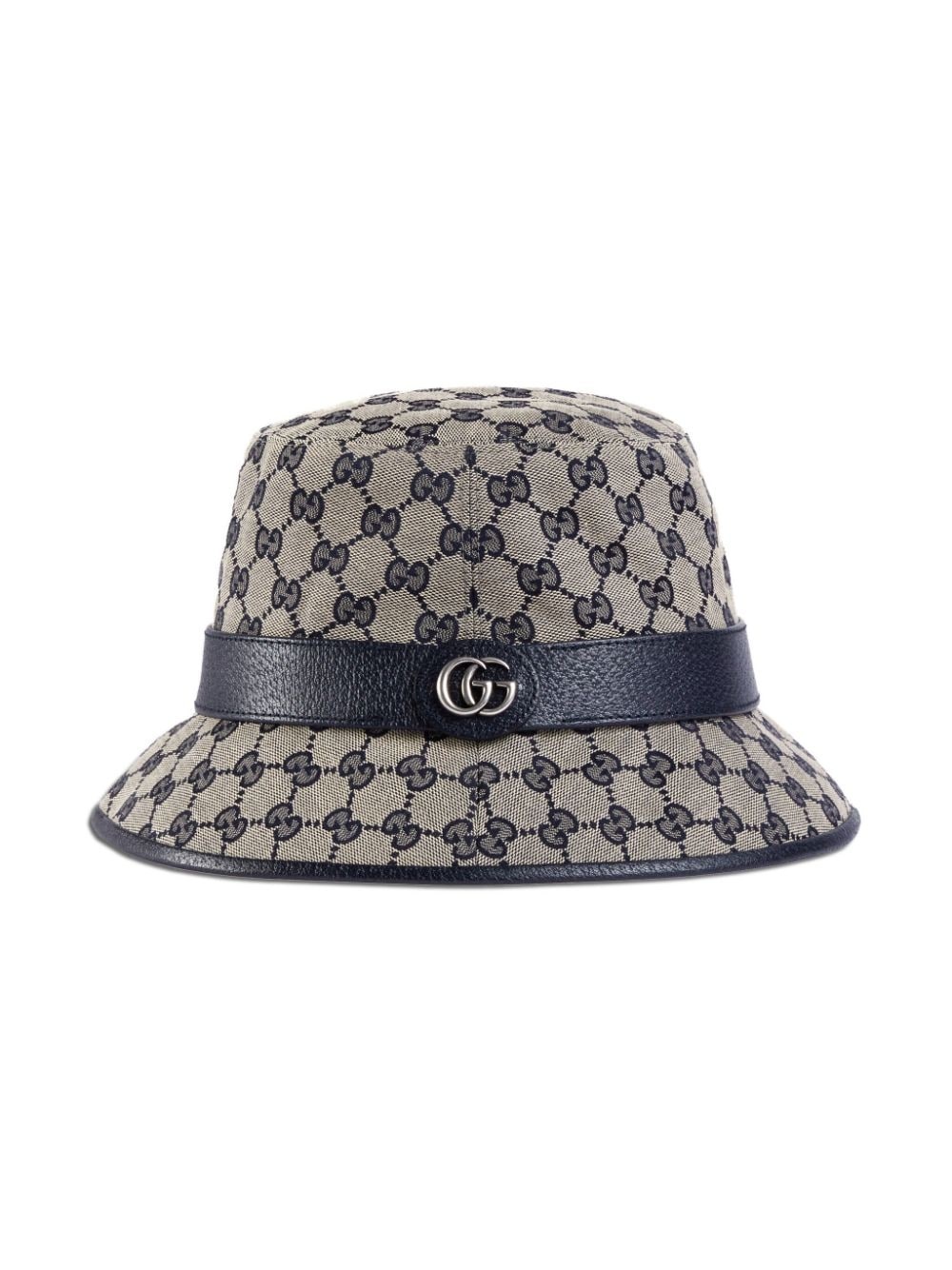 Gg fabric hat with double g - 2