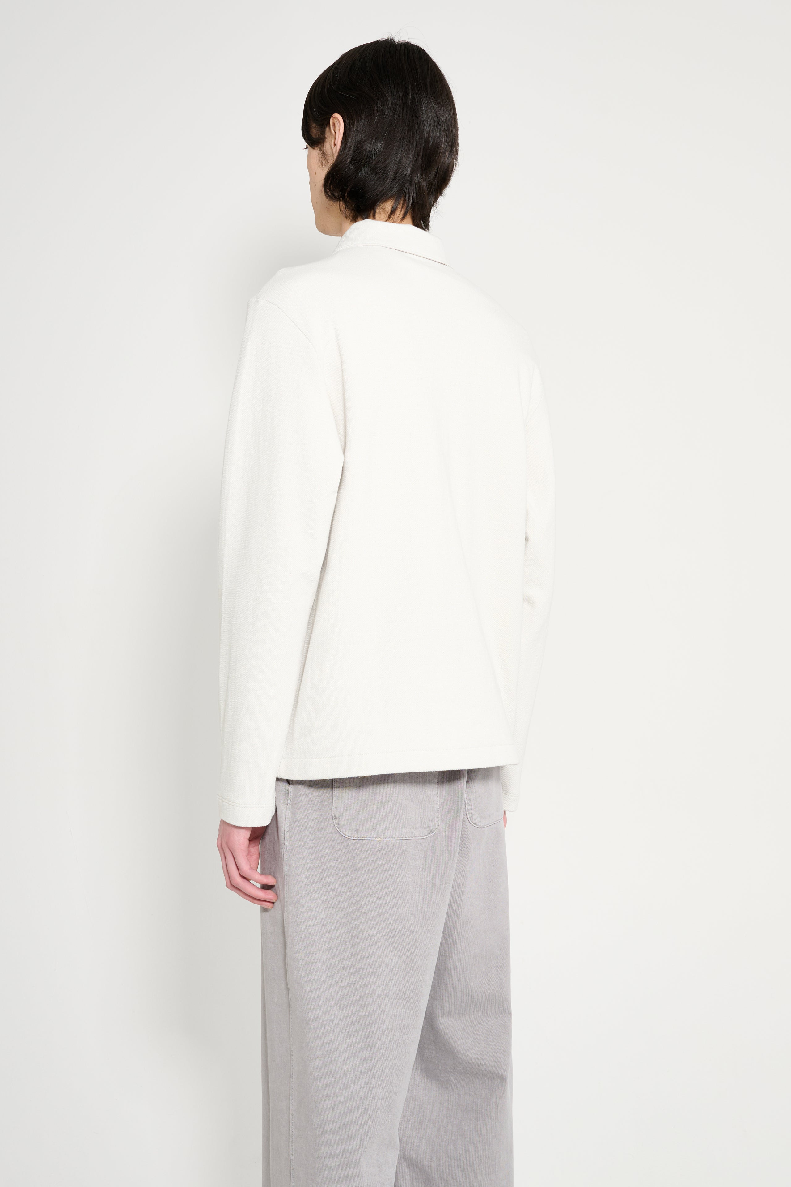 LADY WHITE CO. DOUBLE KNIT JACKET OFF WHITE - 3