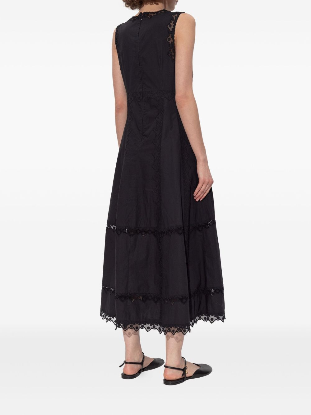 Anela lace-trimmed midi dress - 4