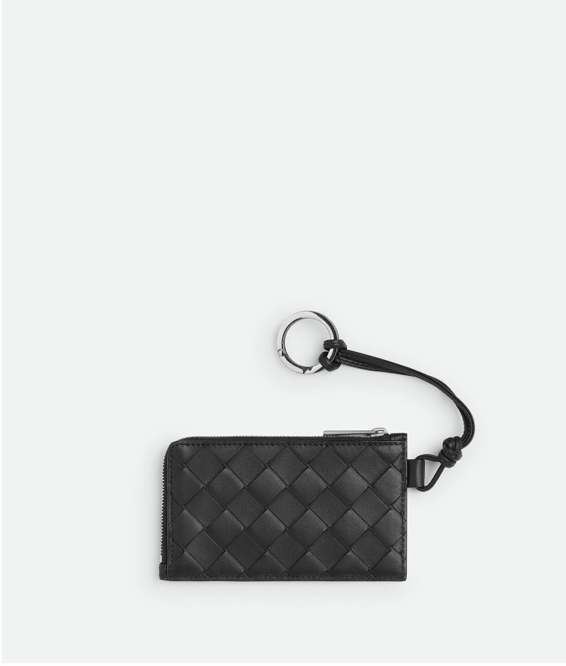 Bottega Veneta Intrecciato L-Zippered Card Holder On Strap outlook
