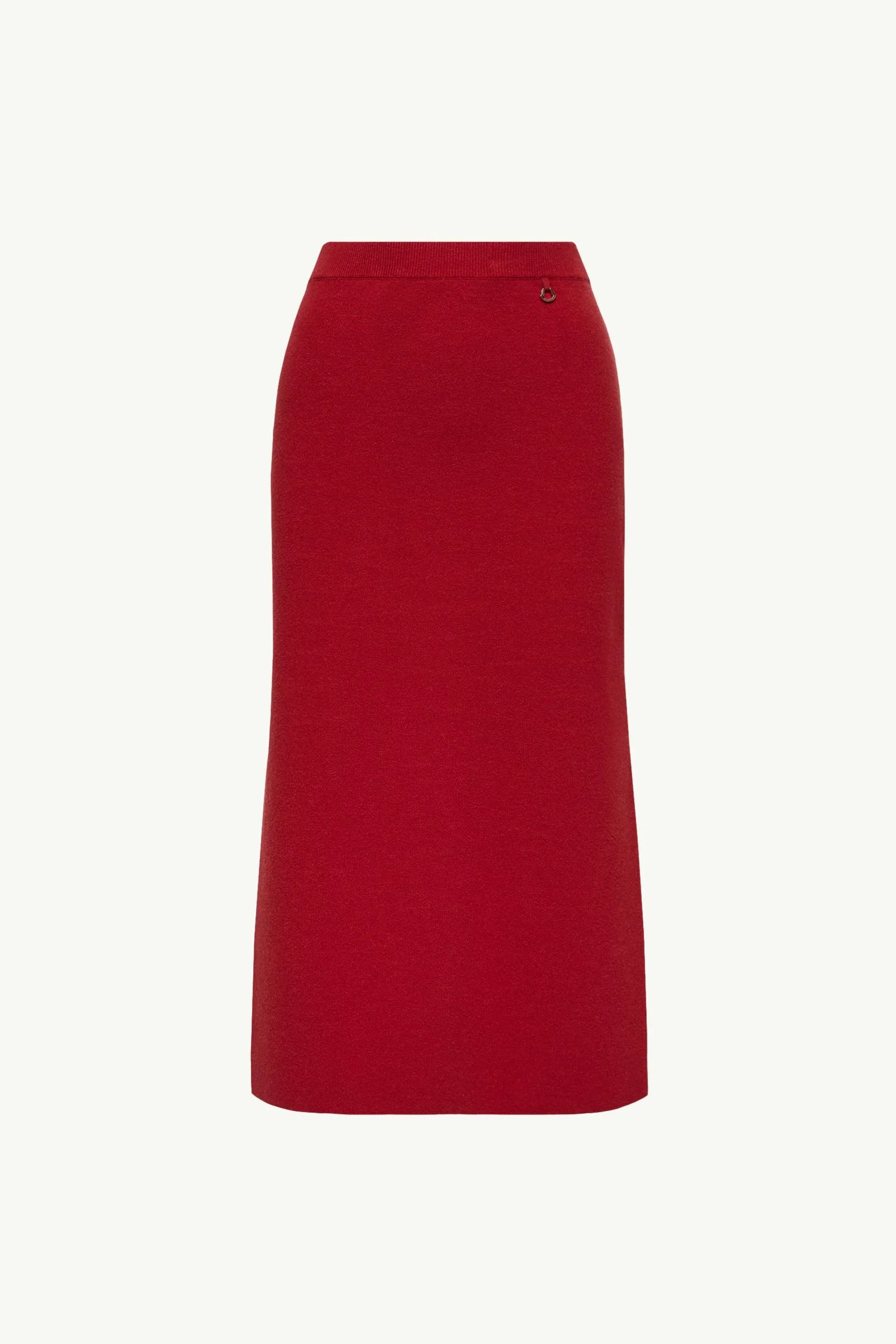 Wool & Cashmere Blend Midi Skirt - 1