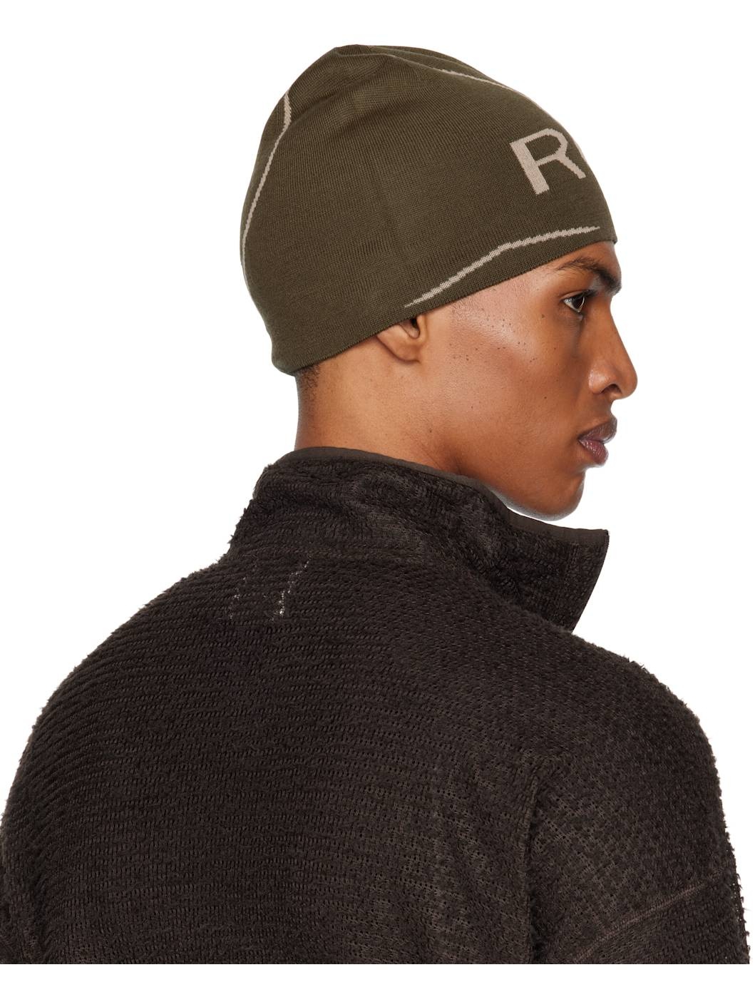 Khaki Logo Beanie - 3
