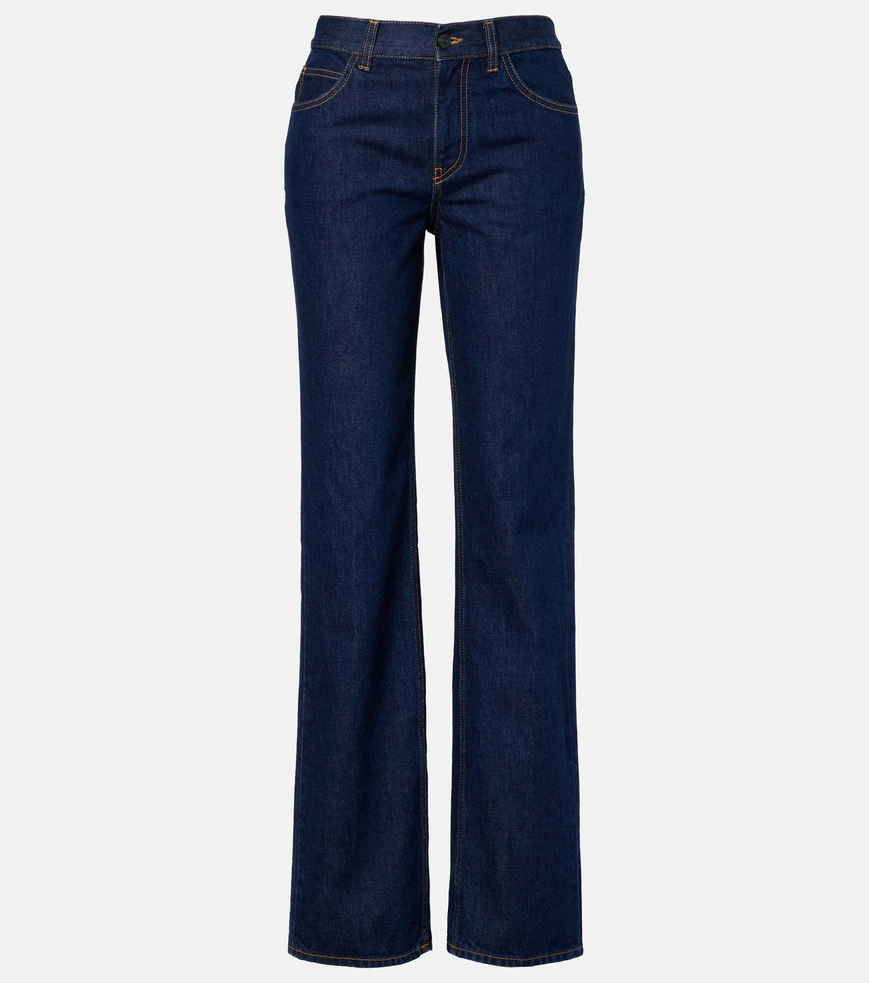Carlyl mid-rise straight jeans - 1