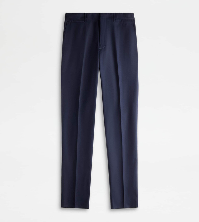 PANTS IN GABARDINE - BLUE 1