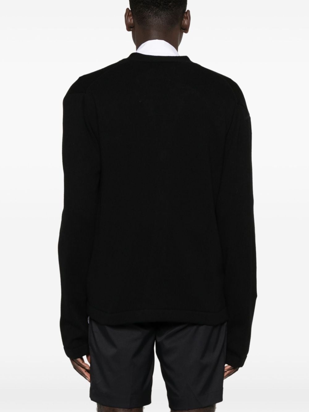 V-neck fine-knit cardigan - 4