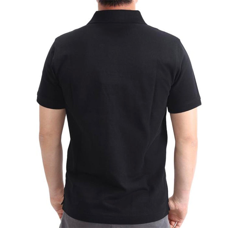 Men's Burberry Logo lapel Short Sleeve Polo Shirt Black 40551241 - 4