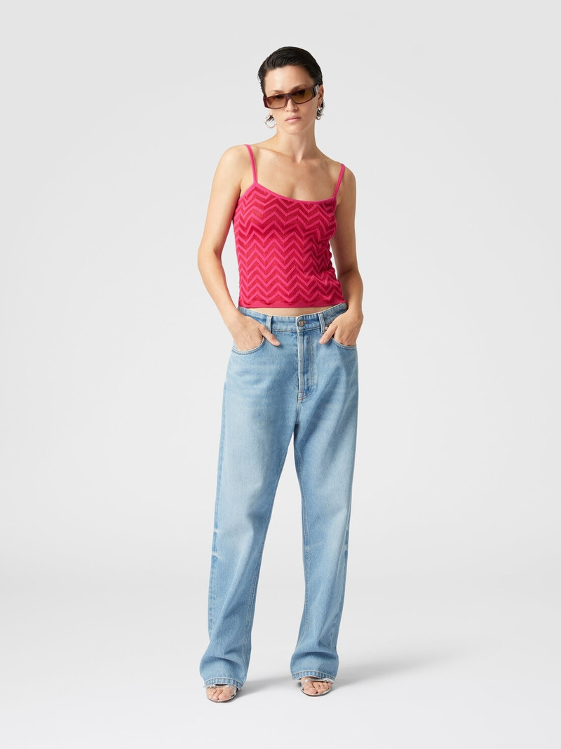 Missoni Tonal chevron tank top outlook