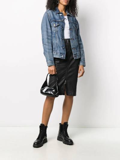 Diesel high waisted zipped skirt outlook