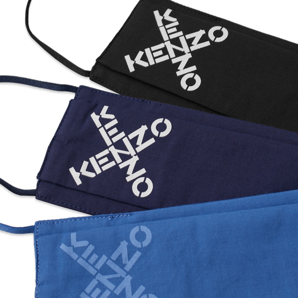 Kenzo Monogram Logo Face Mask - 3 Pack - 5