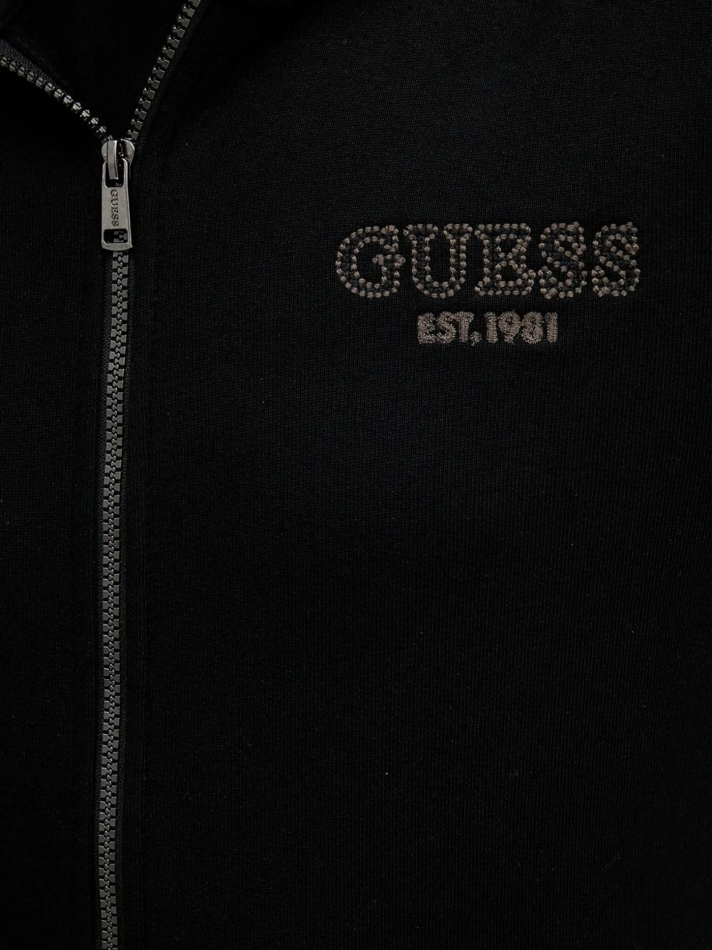 logo-detail zip-up hoodie - 4