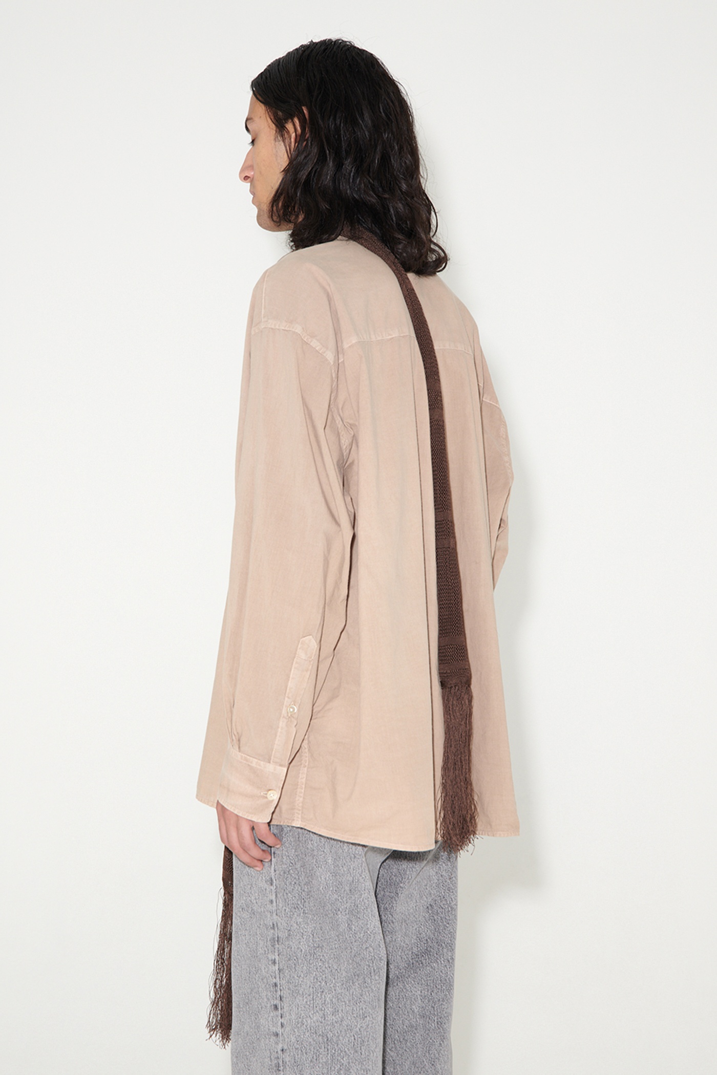 Borrowed BD Shirt Pink Voile - 3
