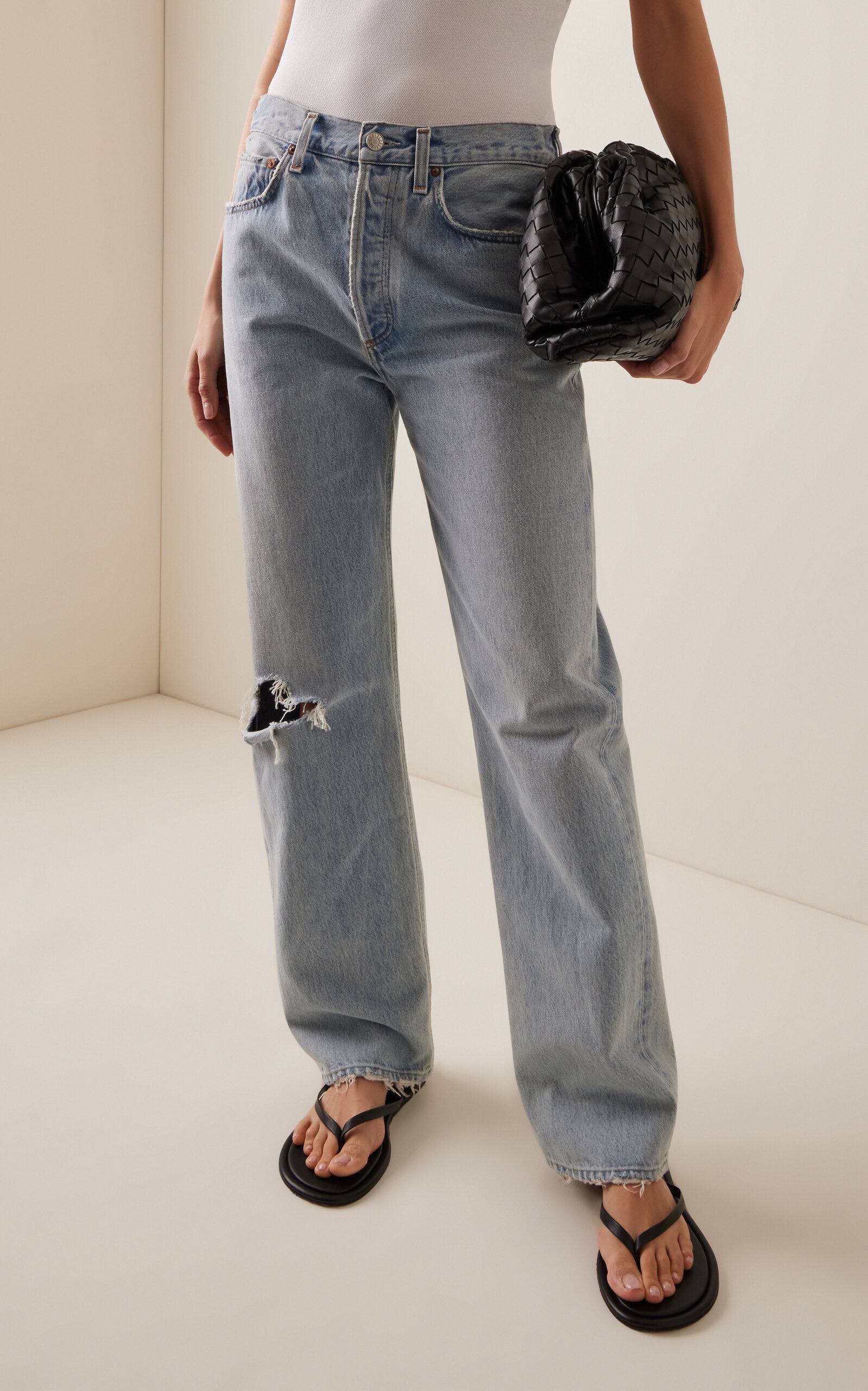 Kelly Rigid High-Rise Straight-Leg Jeans light wash - 3