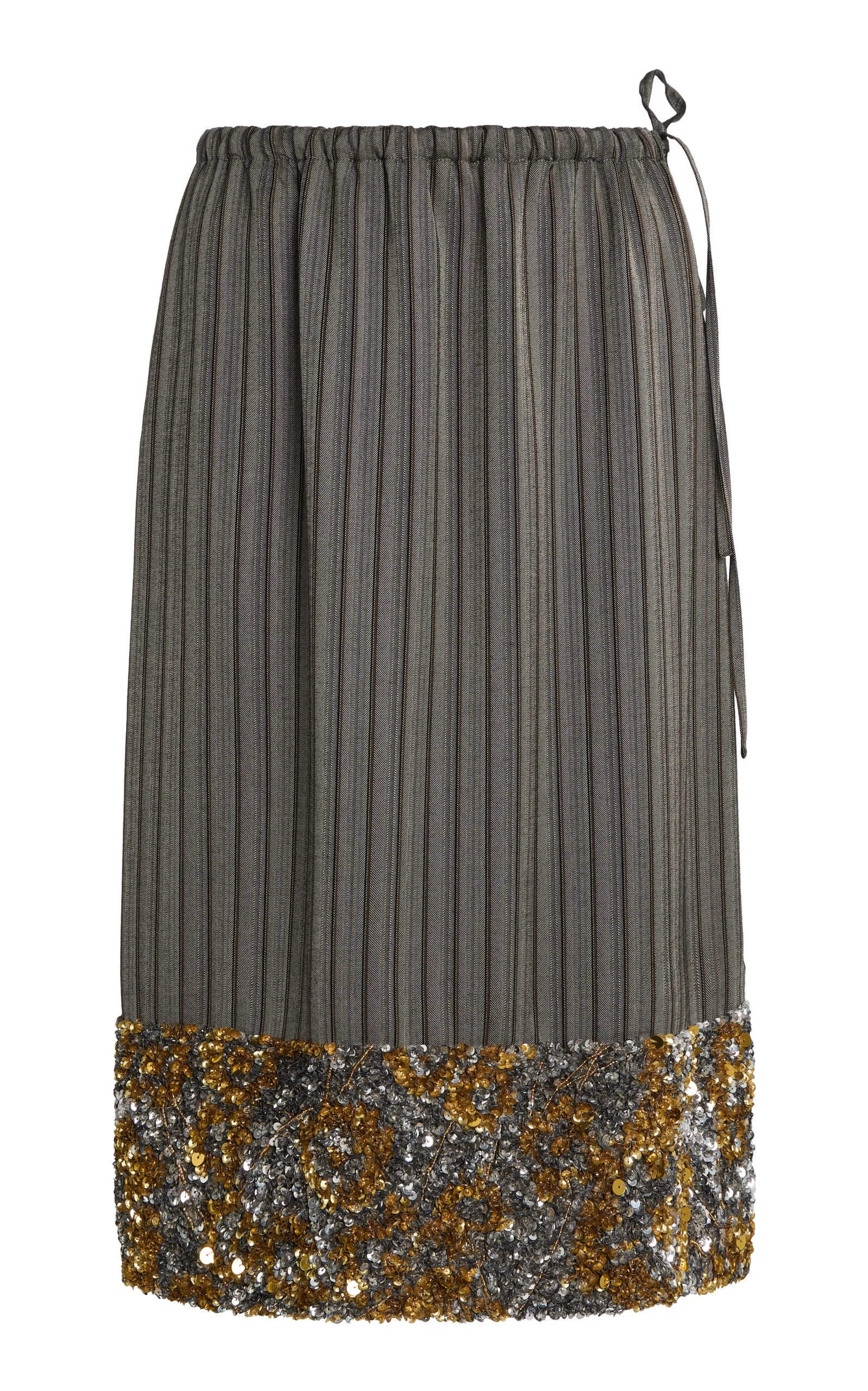 Scotts Embellished Twill Knee-Length Skirt grey - 1