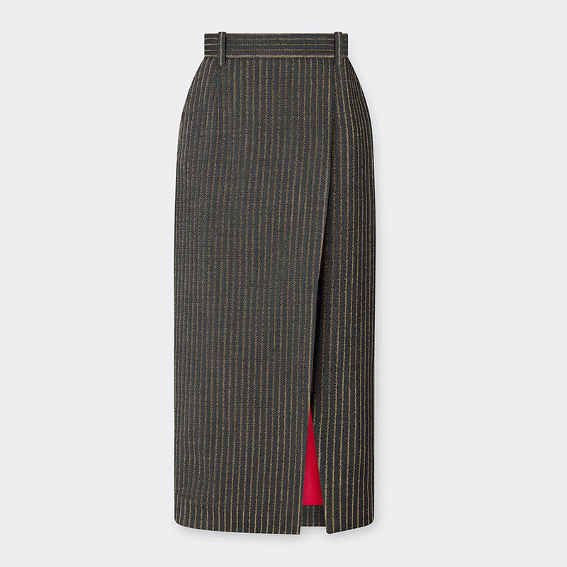 Skirt in pinstripe wool 6