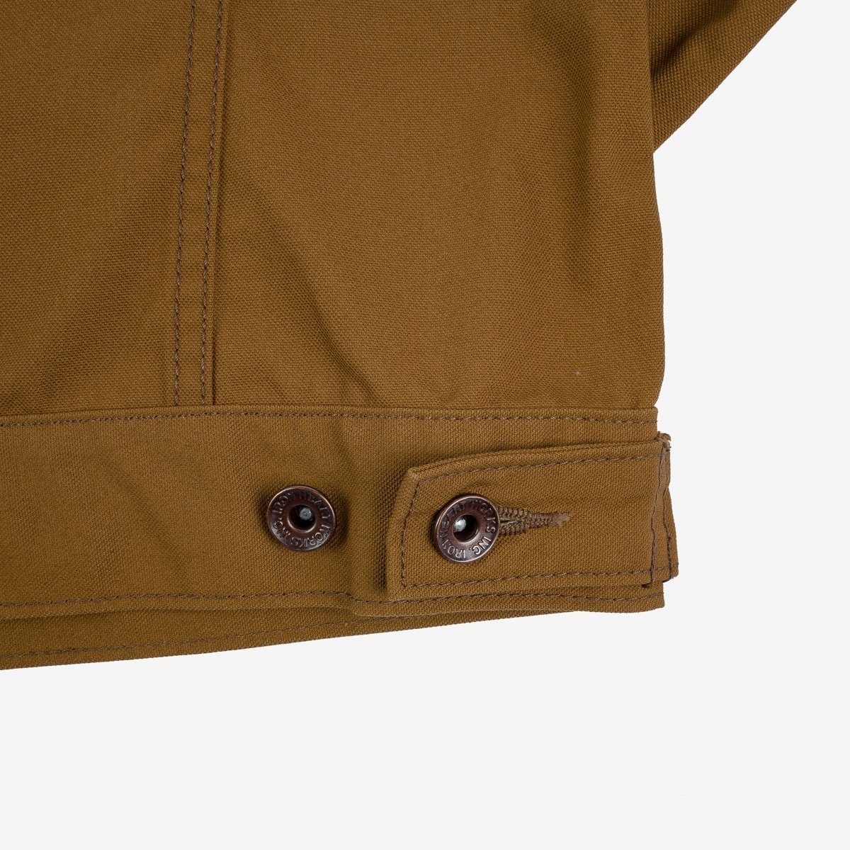 IHJ-133-BRN 10oz TC Duck Modified Type III Jacket - Brown - 8