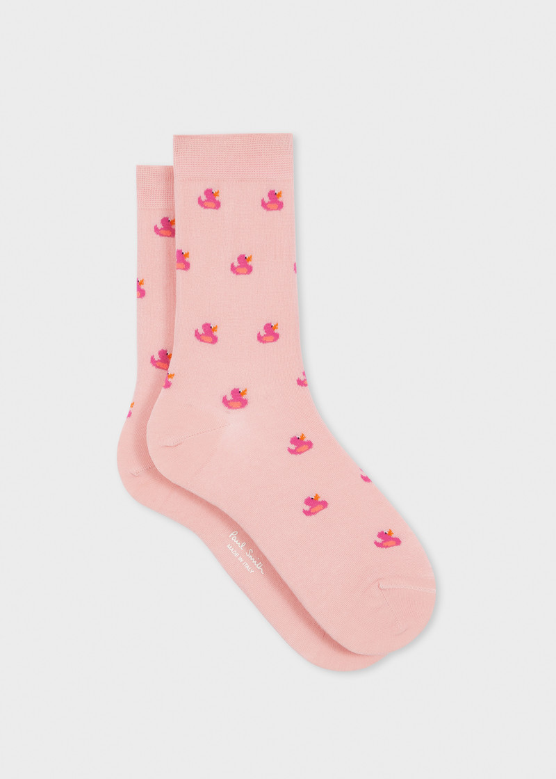 Women's Pink 'Duck' Socks 1