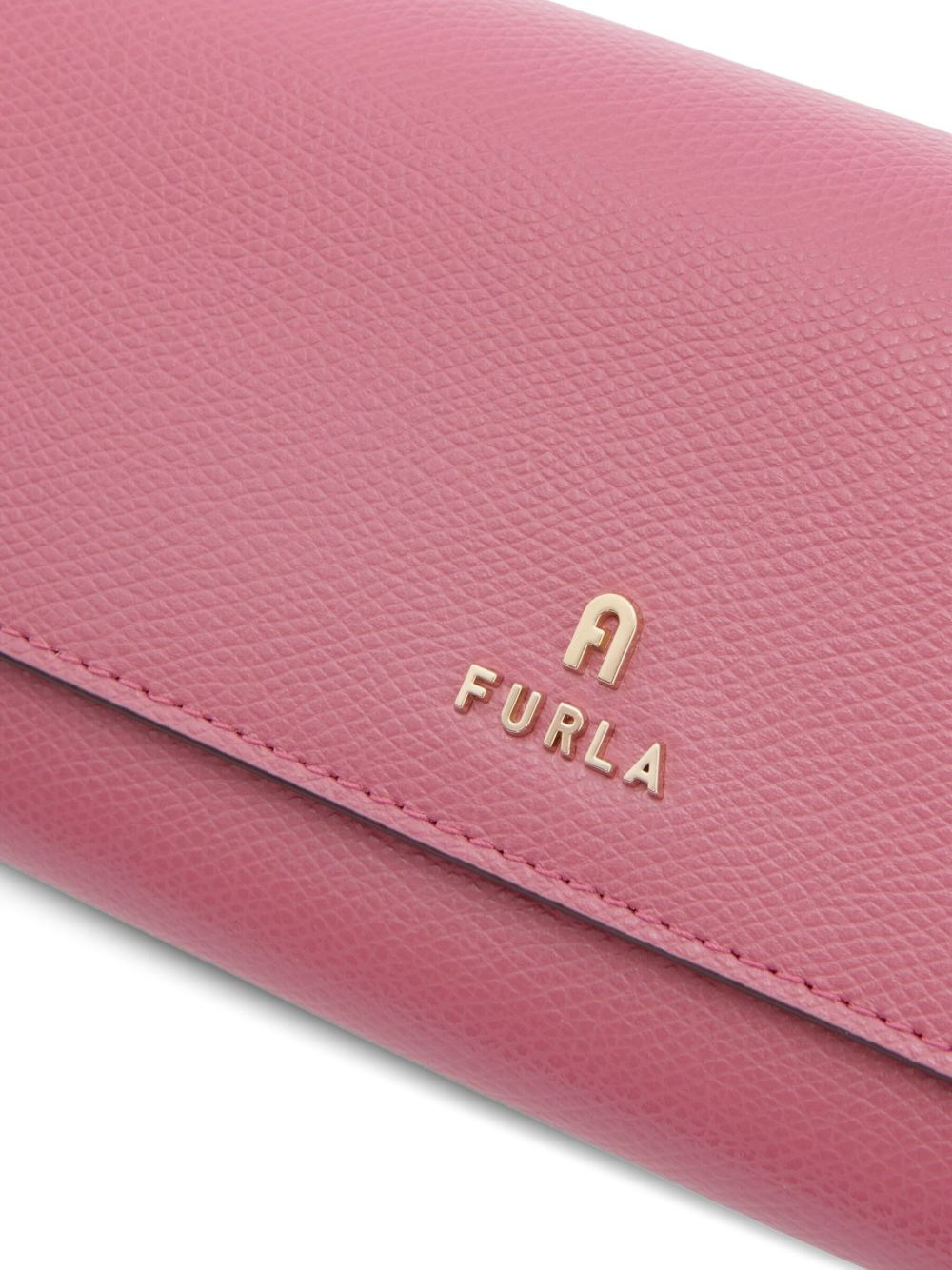 logo-plaque leather wallet - 3