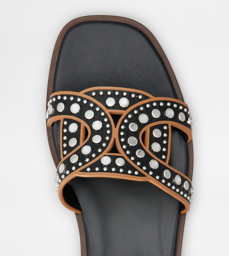 KATE SANDALS IN LEATHER - BLACK 4