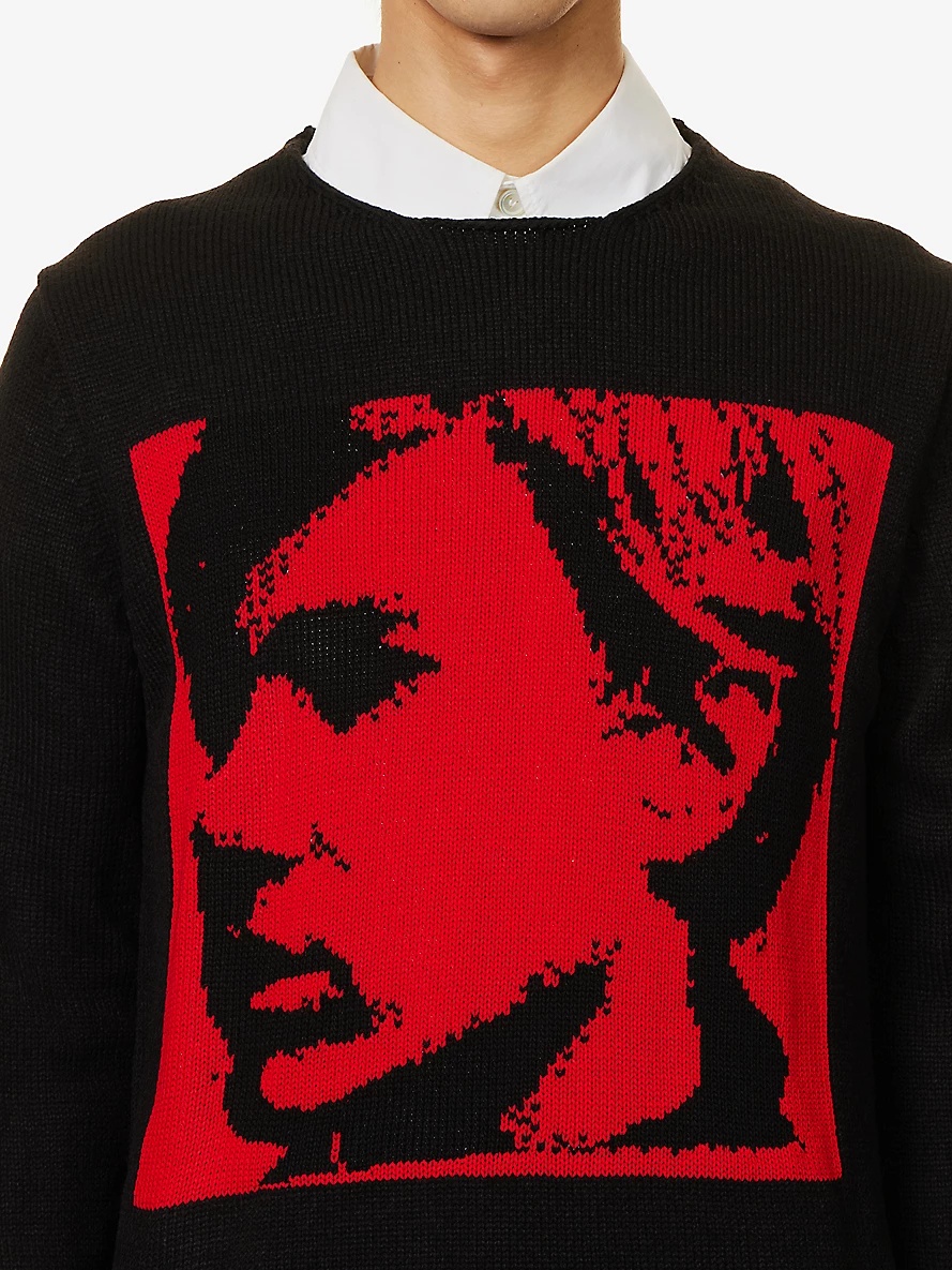 Andy Warhol intarsia-motif knitted jumper - 5