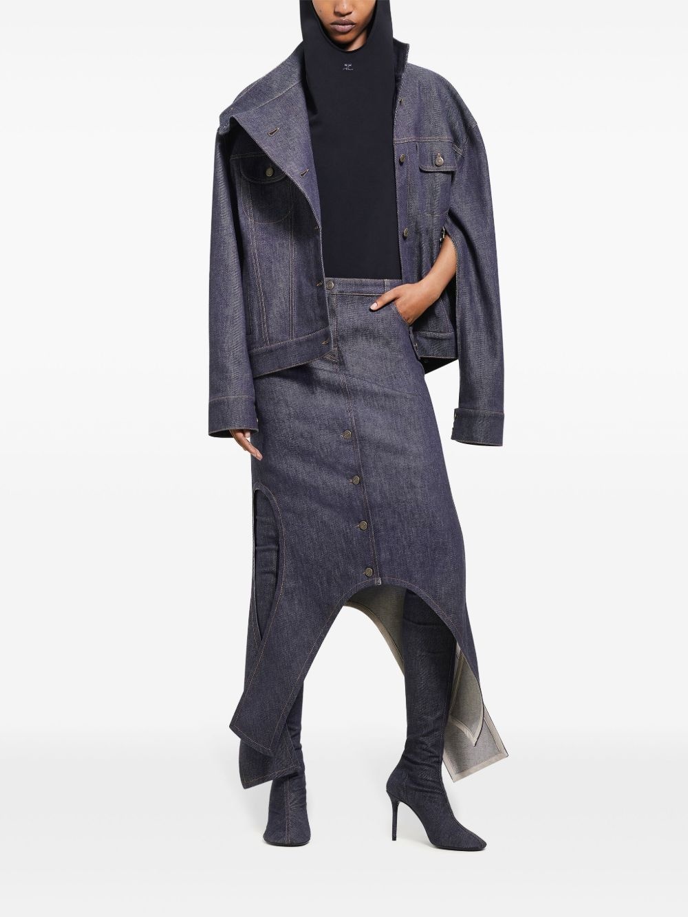 Motorcycle denim jacket - 2