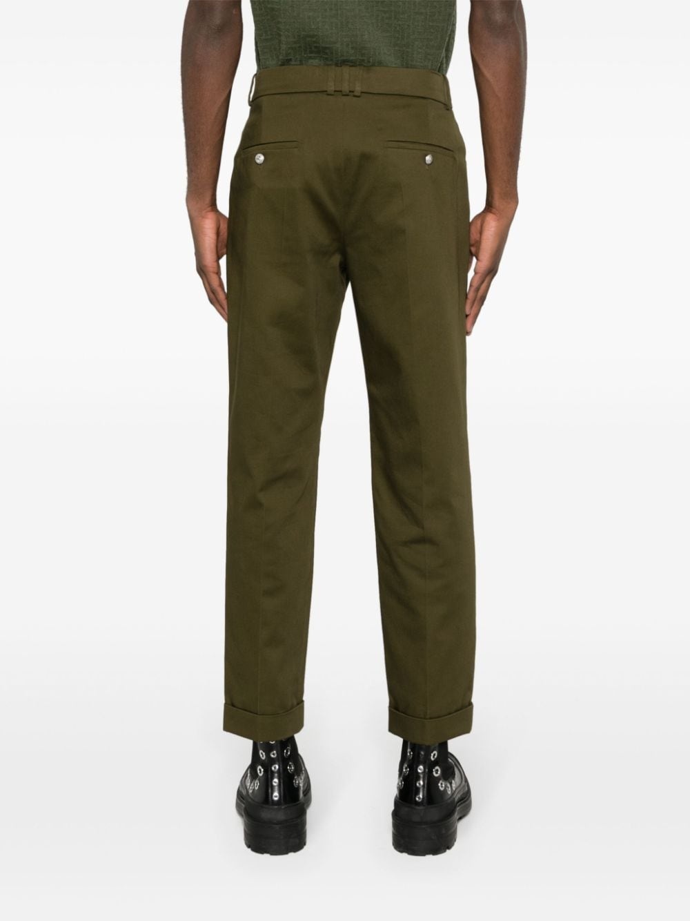 cotton tapered trousers - 4