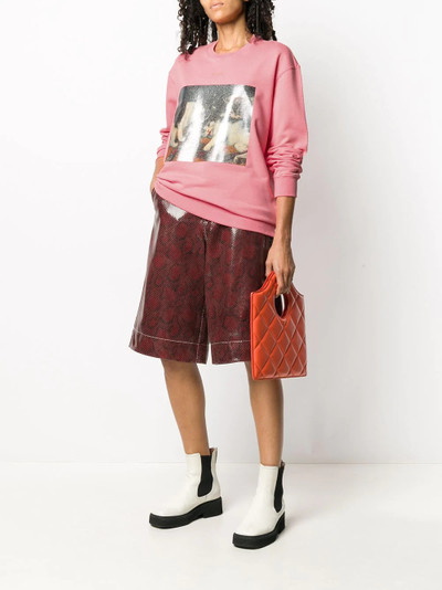 MSGM cat-print sweatshirt outlook