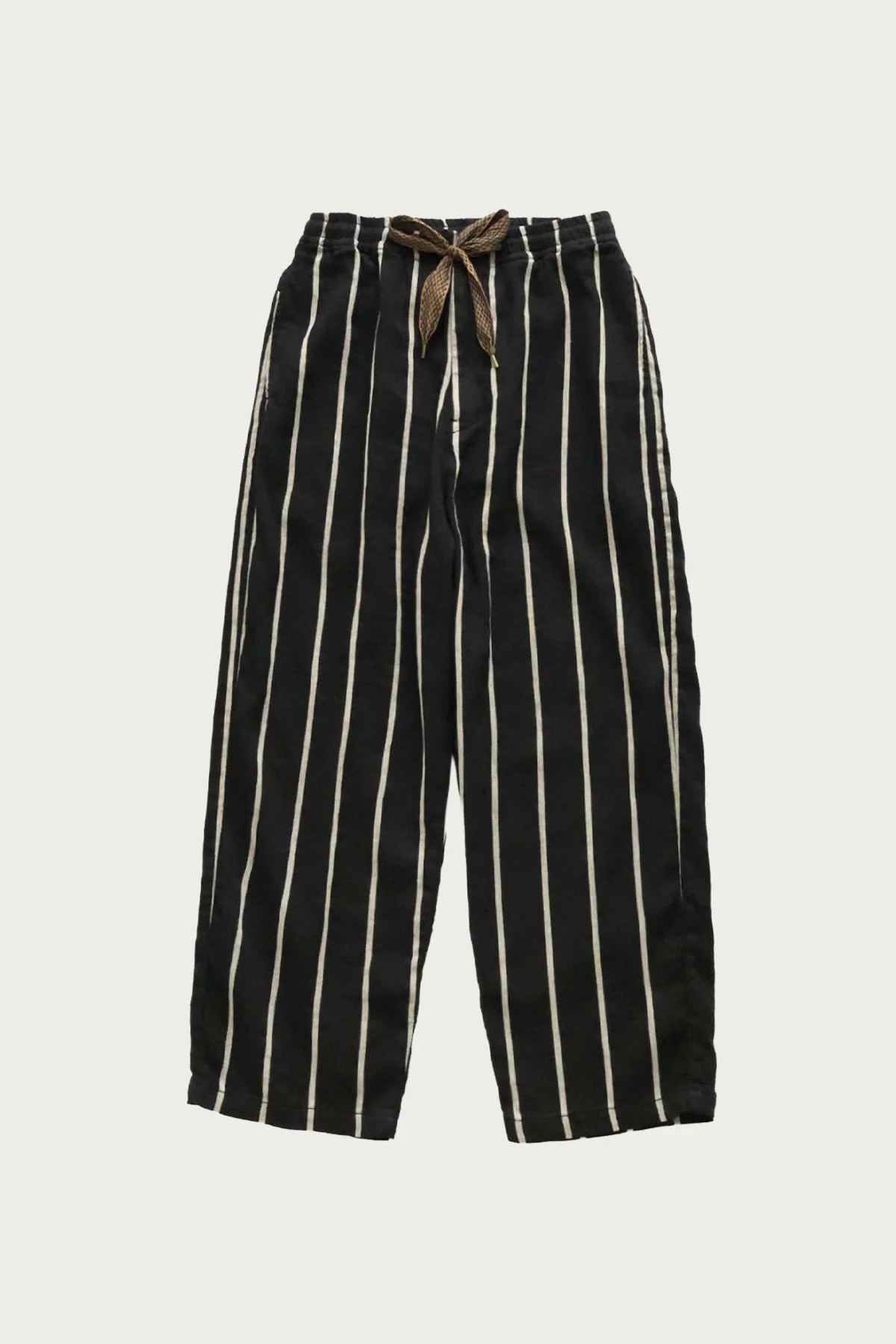 Linen PHILLIES Stripe EASY Pants - Black - 1