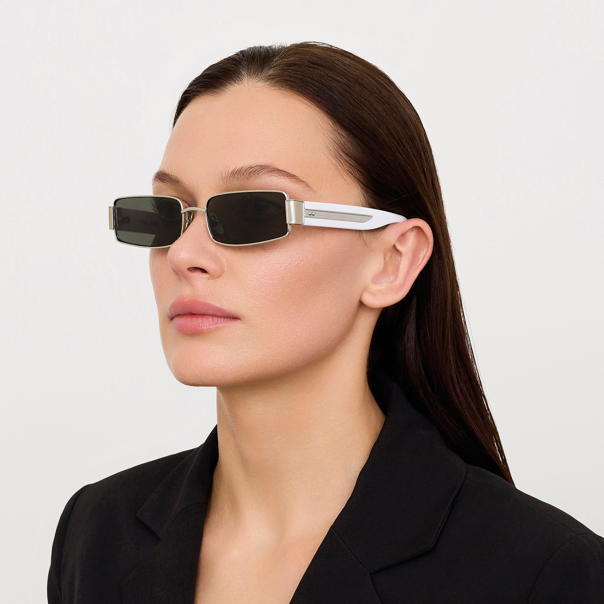 Kaia Sunglasses in Grey and White Gold - 3