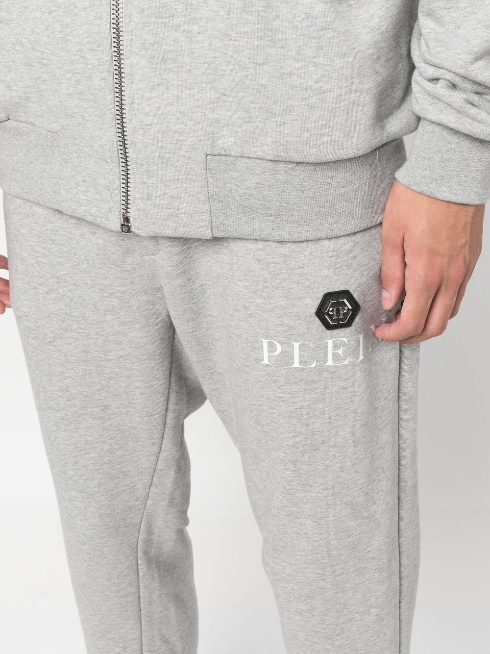 logo-print cotton tracksuit set - 6