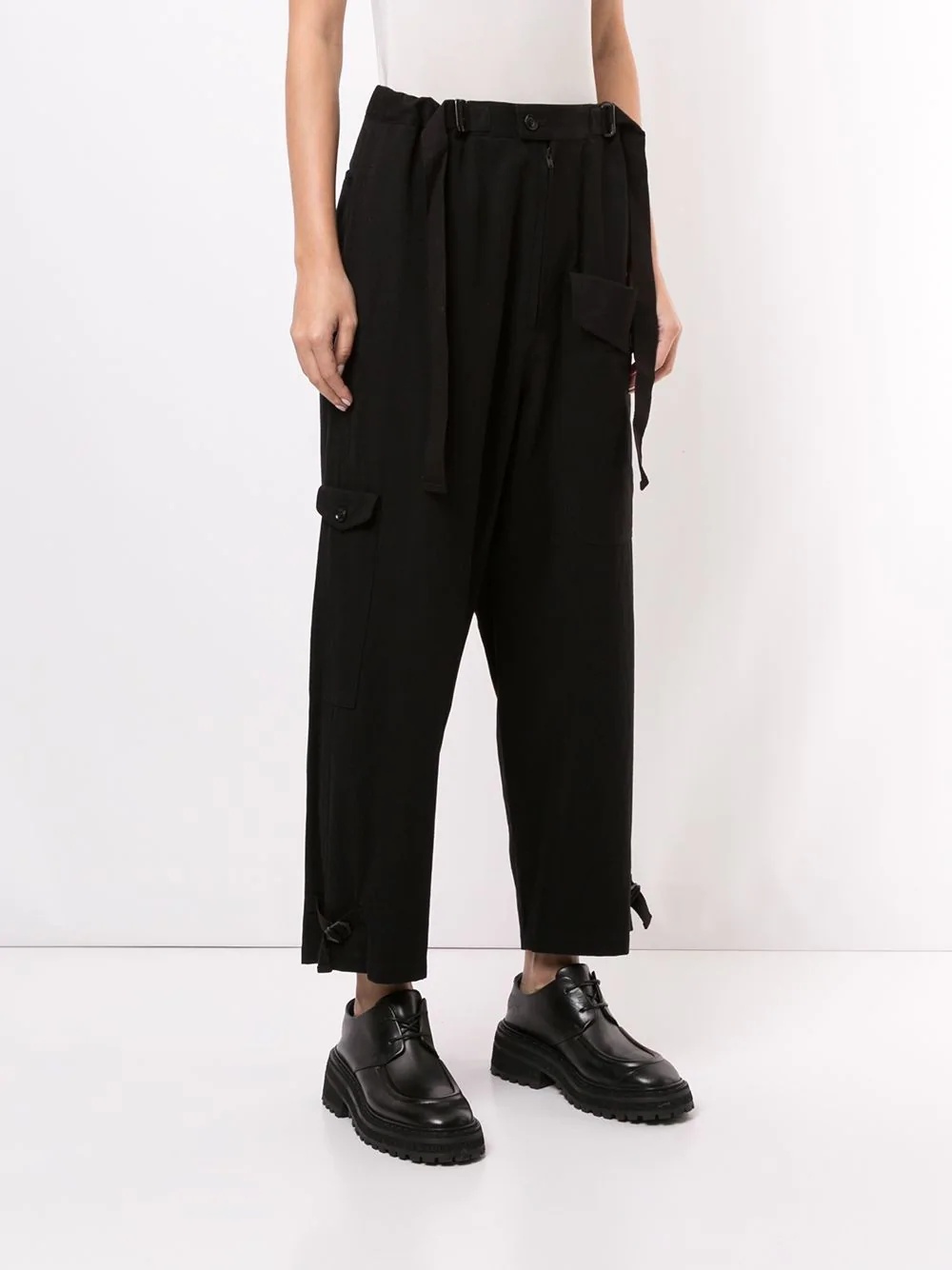 loose fir cropped trousers - 3