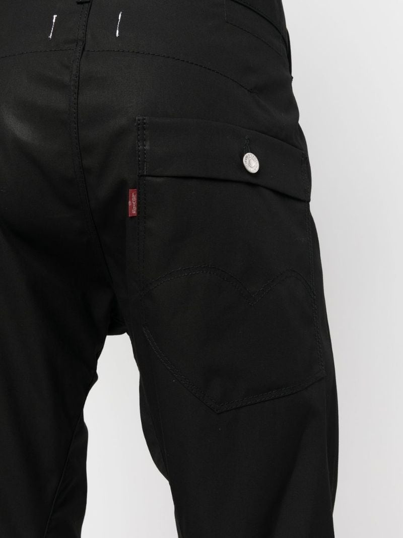 mid-rise straight-leg trousers - 5