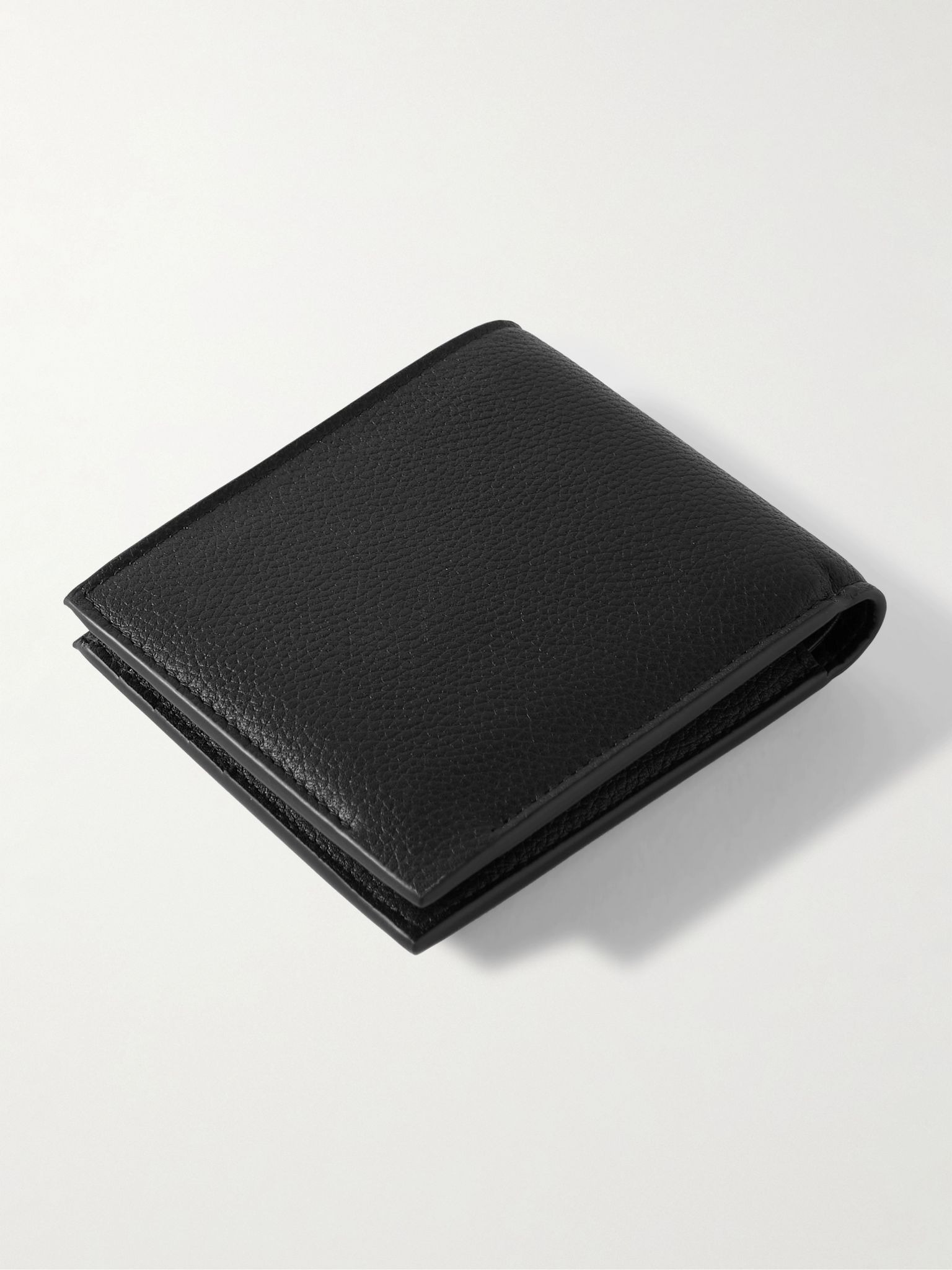Intrecciato Full-Grain Leather Bifold Wallet Black - 2
