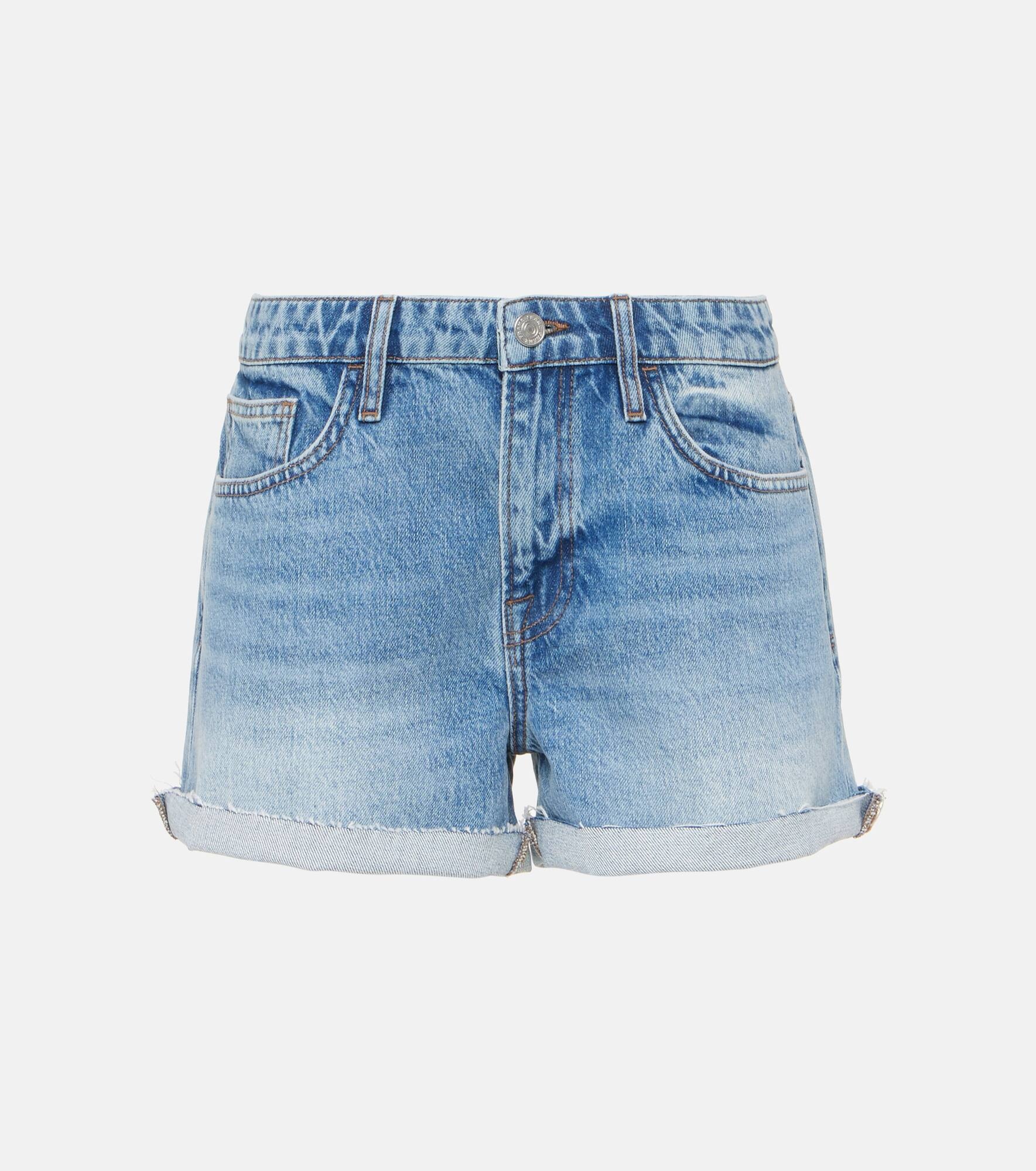 Le Grand Garçon high-rise denim shorts - 1