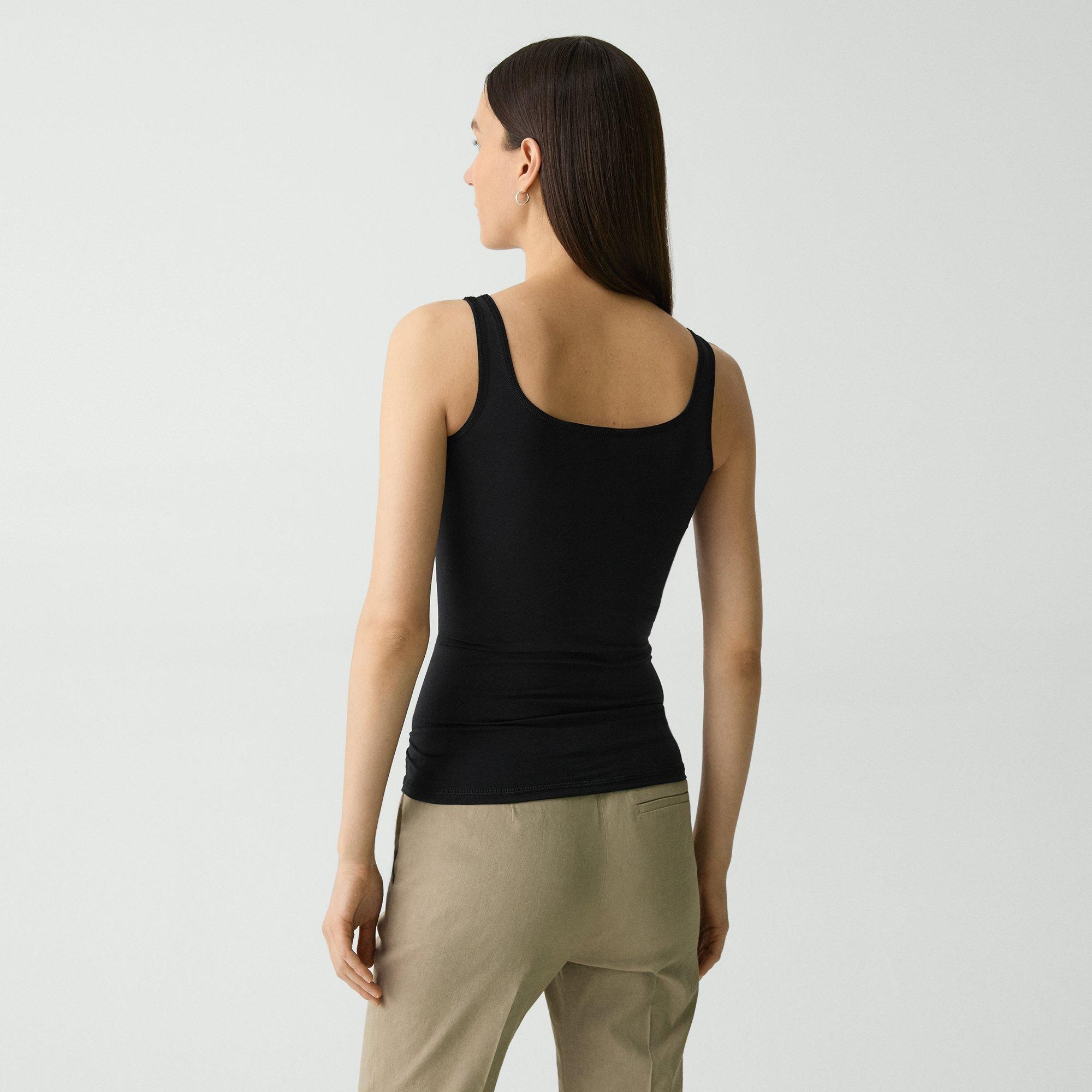 Scoop Neck Tank Top in Stretch Nylon - 4