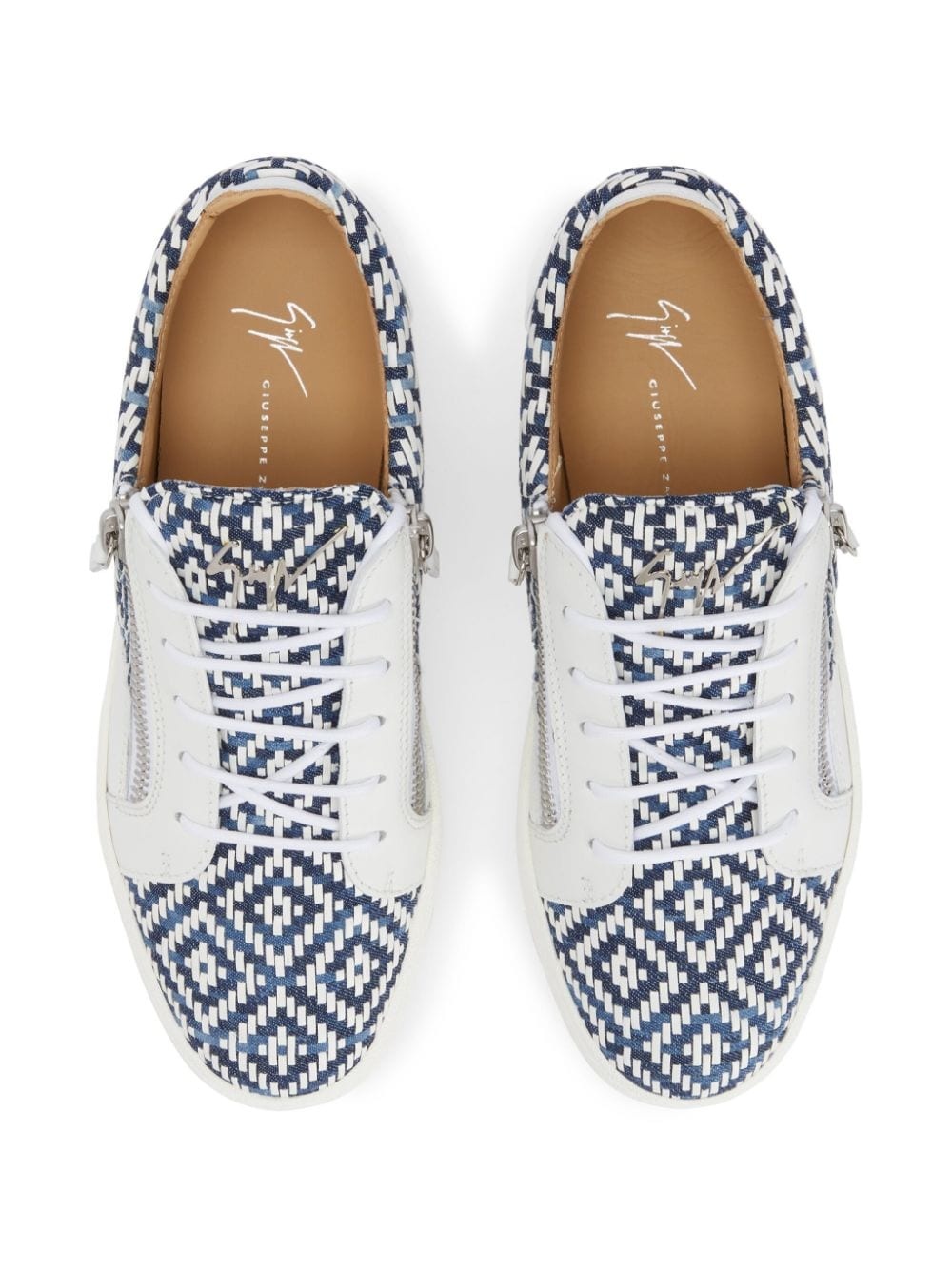 Frankie geometric-pattern print sneakers - 4