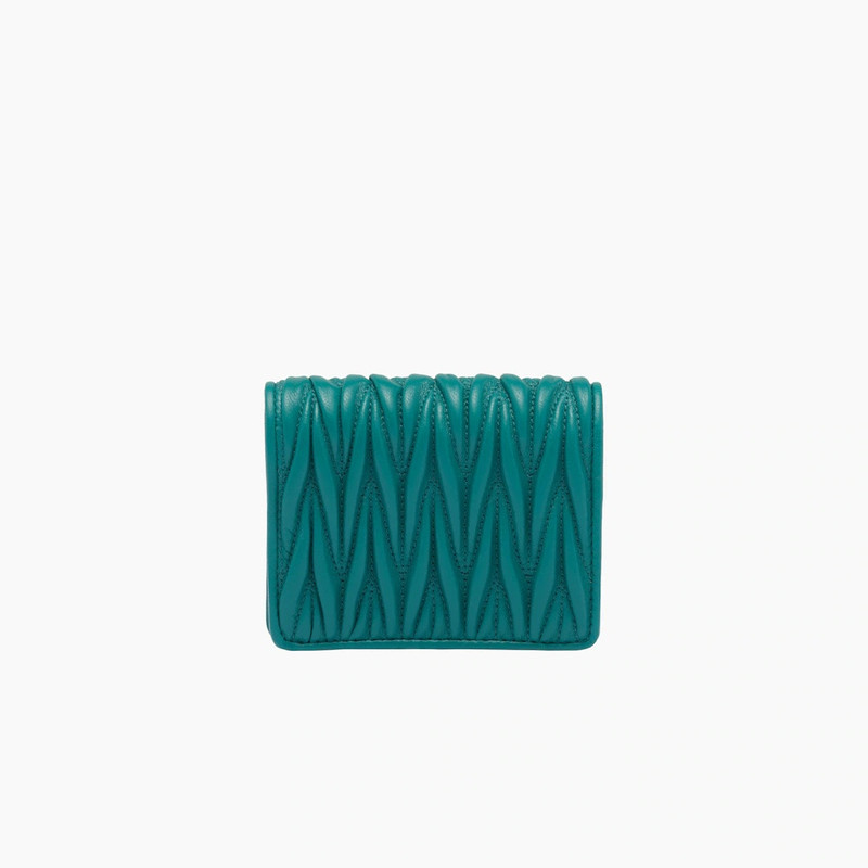 Small matelassé nappa leather wallet 3