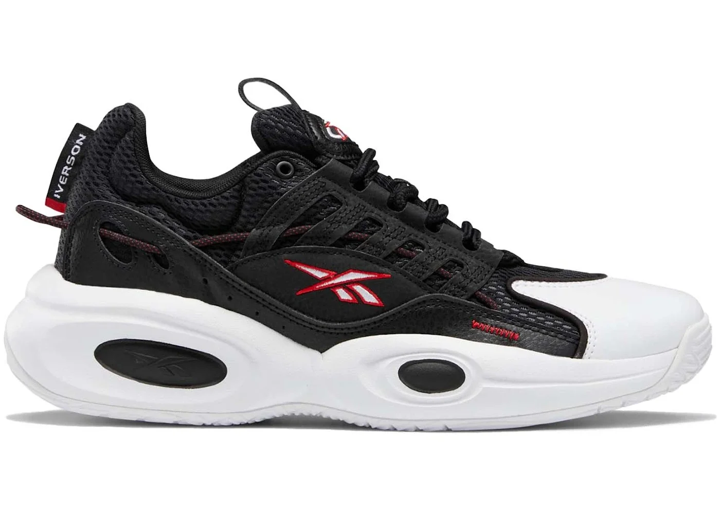 Reebok Solution Mid Black White Vector Red - 1