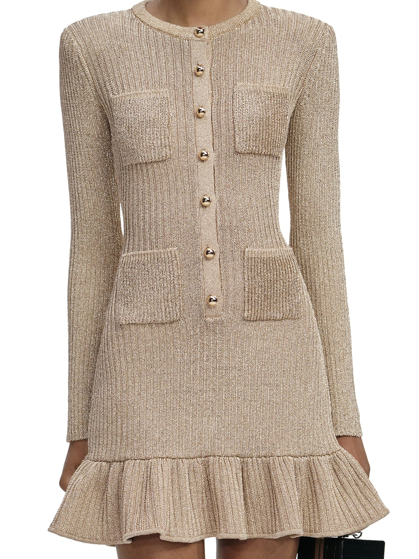 LUREX KNIT MINI DRESS - 3