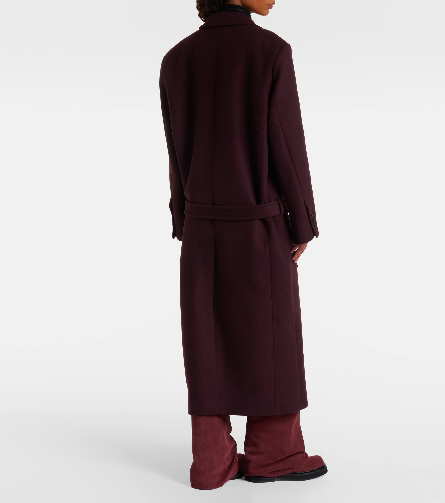Wool-blend twill coat - 3