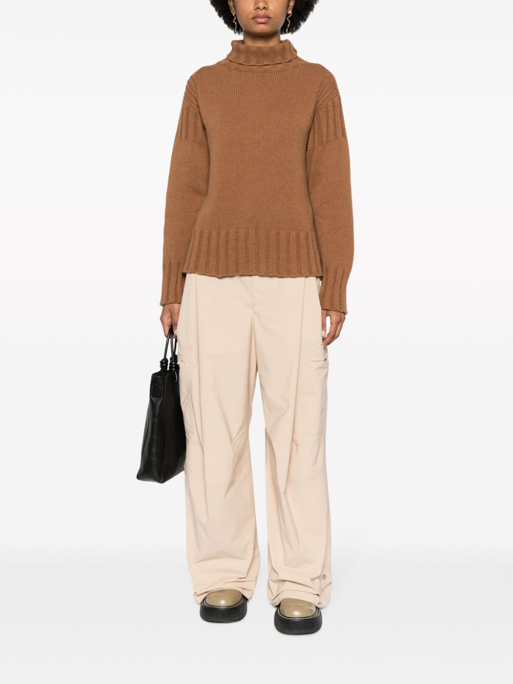 roll-neck cashmere jumper - 2