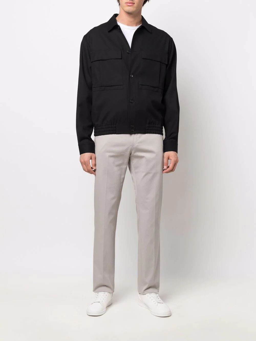 mid-rise straight-leg trousers - 2