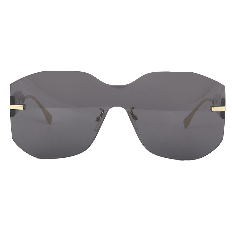 Fendi Grey Shield Ladies Sunglasses FE40067U 30A 00 - 1