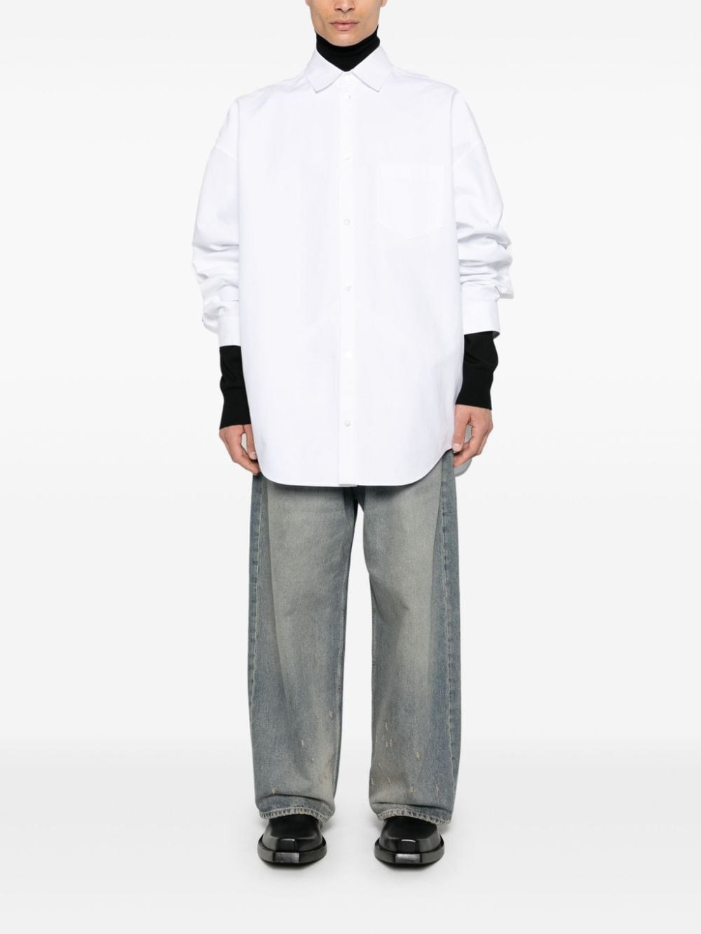 Oversized cotton shirt - 5