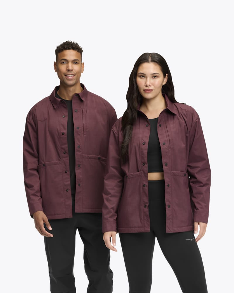 Outtrail Shirt Jacket in Black Cherry 1